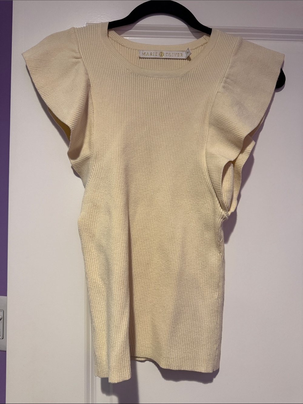 Marie Oliver ruffled knit tank